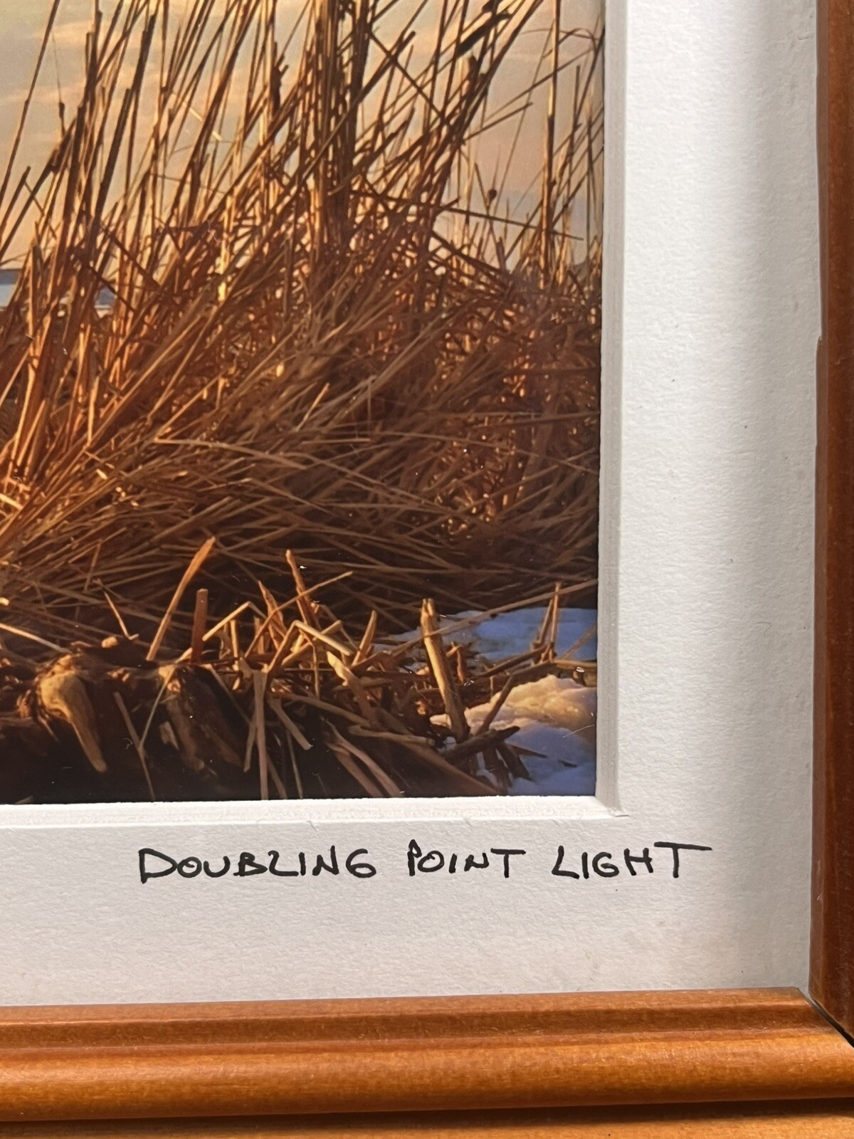 Signed,Framed, Matted Photo Doubling Point Lighthouse Maine By Greg Gallant