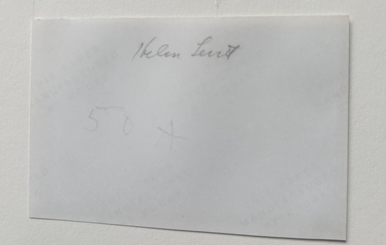 Helen Levitt ORIGINAL Gelatin Silver Print SIGNED $8500 Value