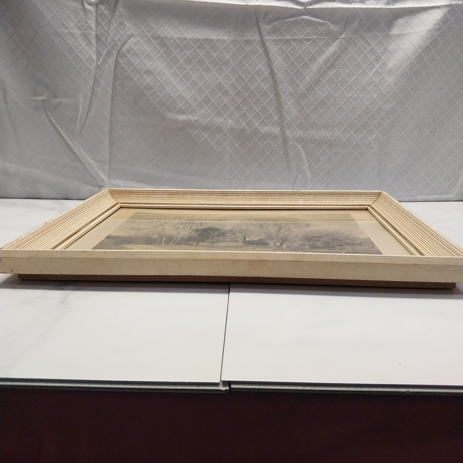 1907 Wallace Nutting signed name & title w/pencil w/gold signature on photo