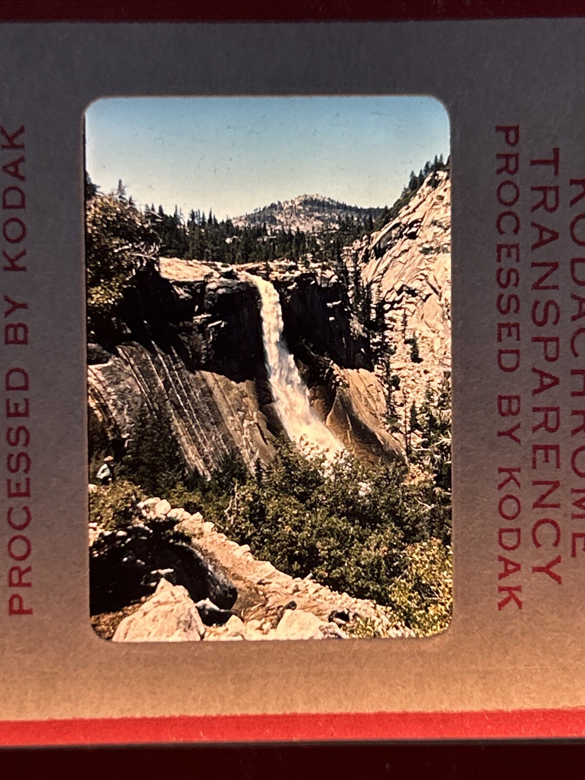 Kodachrome Red Border Lot Of 40 1950’s Yosemite Falls Trip 35mm Color Slides