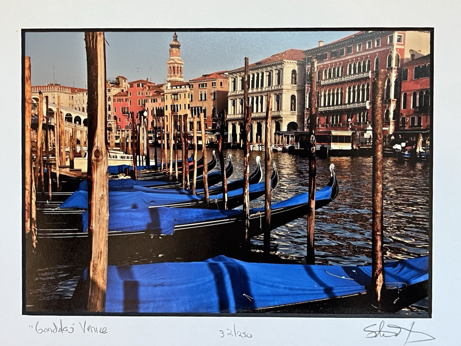 Travel Photography – Gondolas In Venice Italy Print
