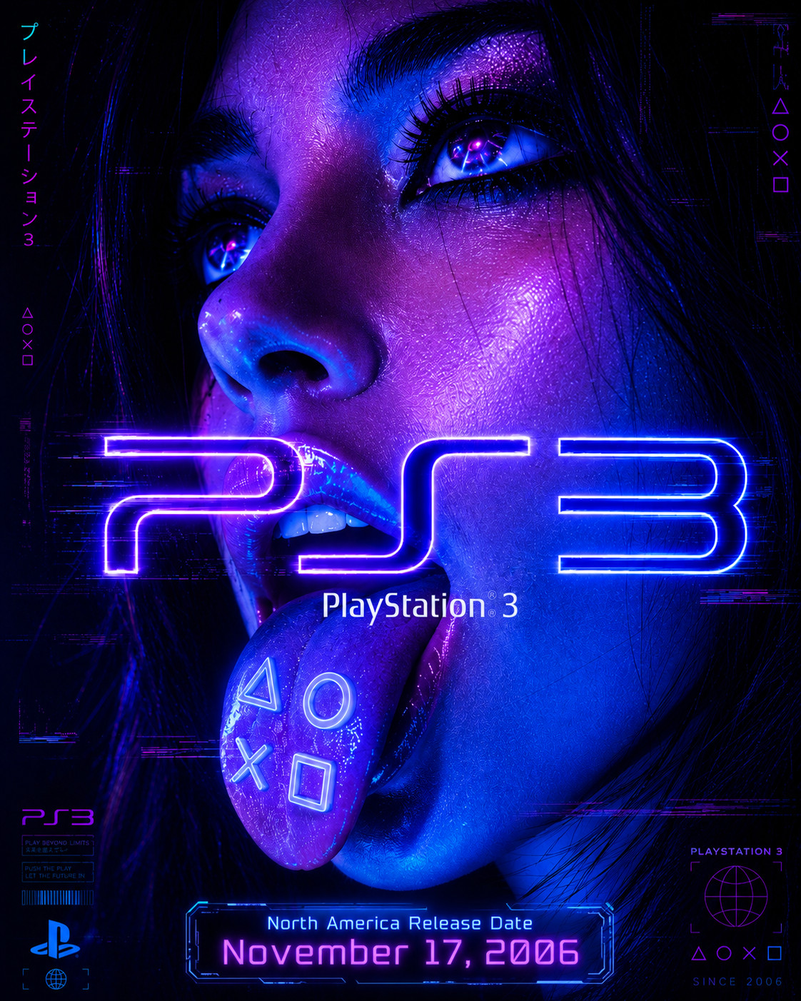 Digital PS2 PS3 PS4 PS5 Gamer Room Posters PNG Bundle Digital Download Wall Art