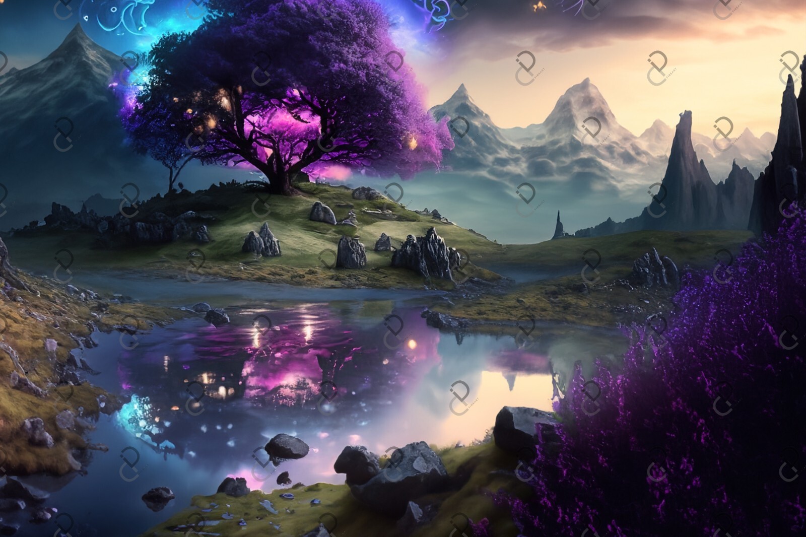 digital image picture photo wallpaper background Desktop Fairy landscapes AI Art