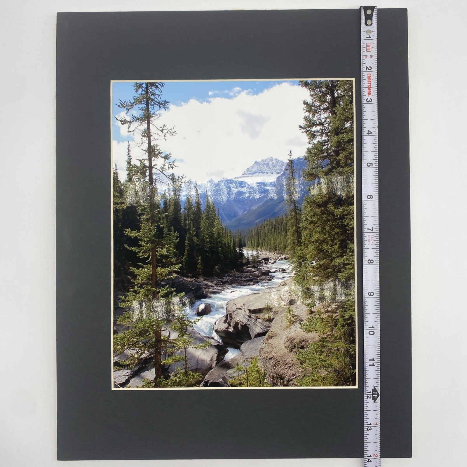 Matted Forest River Landscape Photo Print 11 X 14 Wall Art Gallery Decor