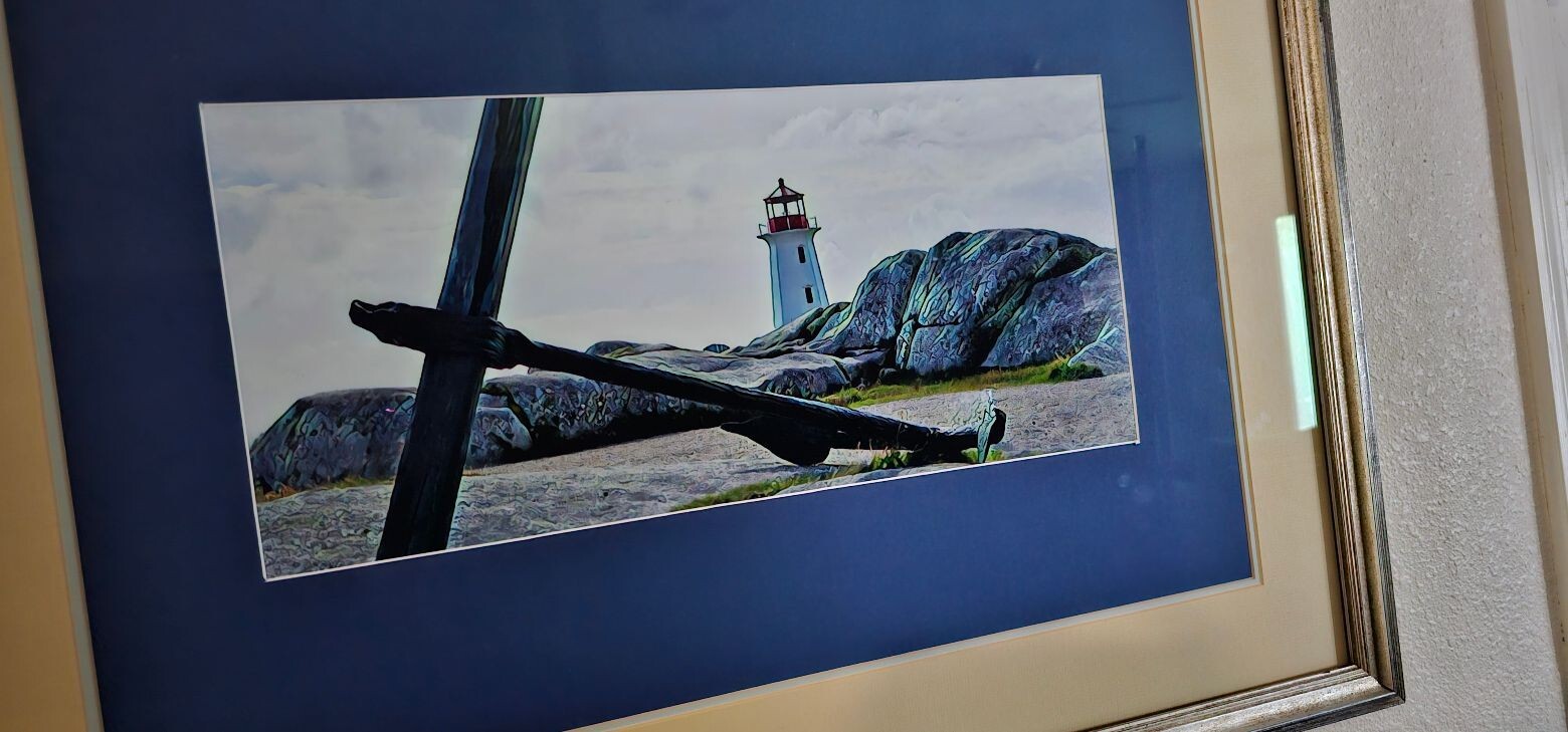 Framed and Matted High Quality Photograph of Peggy’s Cove, Nova Scotia