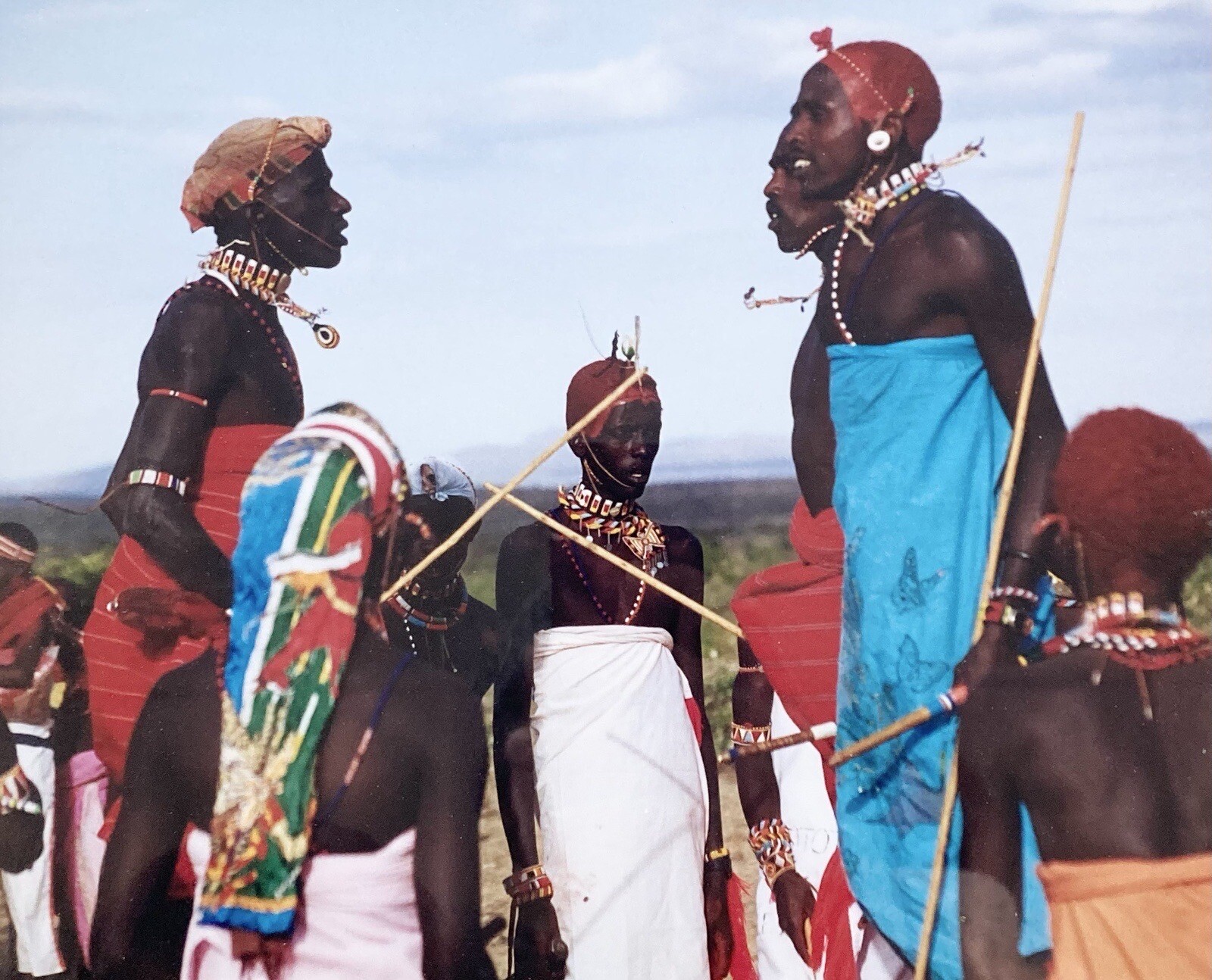 1990s “Samburu Tribe” Framed/Matted 6-Piece Split Original Photography 37” Kenya