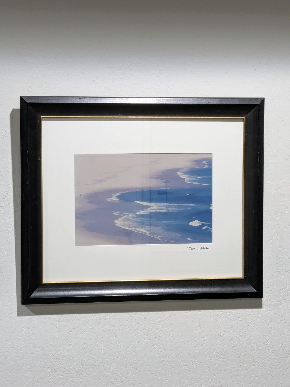 Vintage Marc Abrahms Signed Photograph Framed Matted Art Print 19.75″ x 23.75″