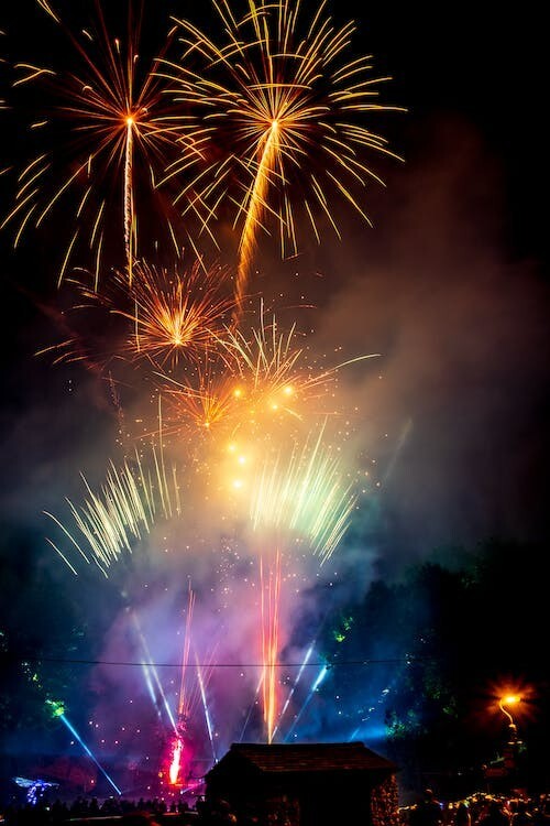 Digital Image Picture Photo Pic Wallpaper Background Fireworks During Night Time