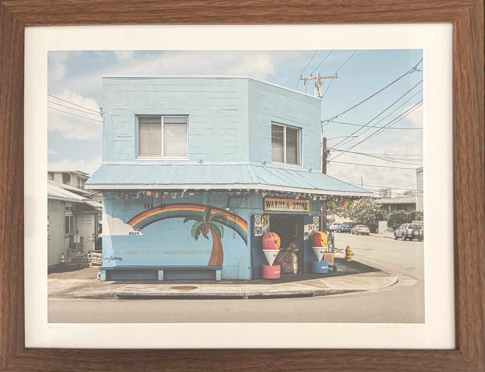 Mark Kushimi Waiola Shave Ice Honolulu Hawaii Signed Limited Edition Print 49/75