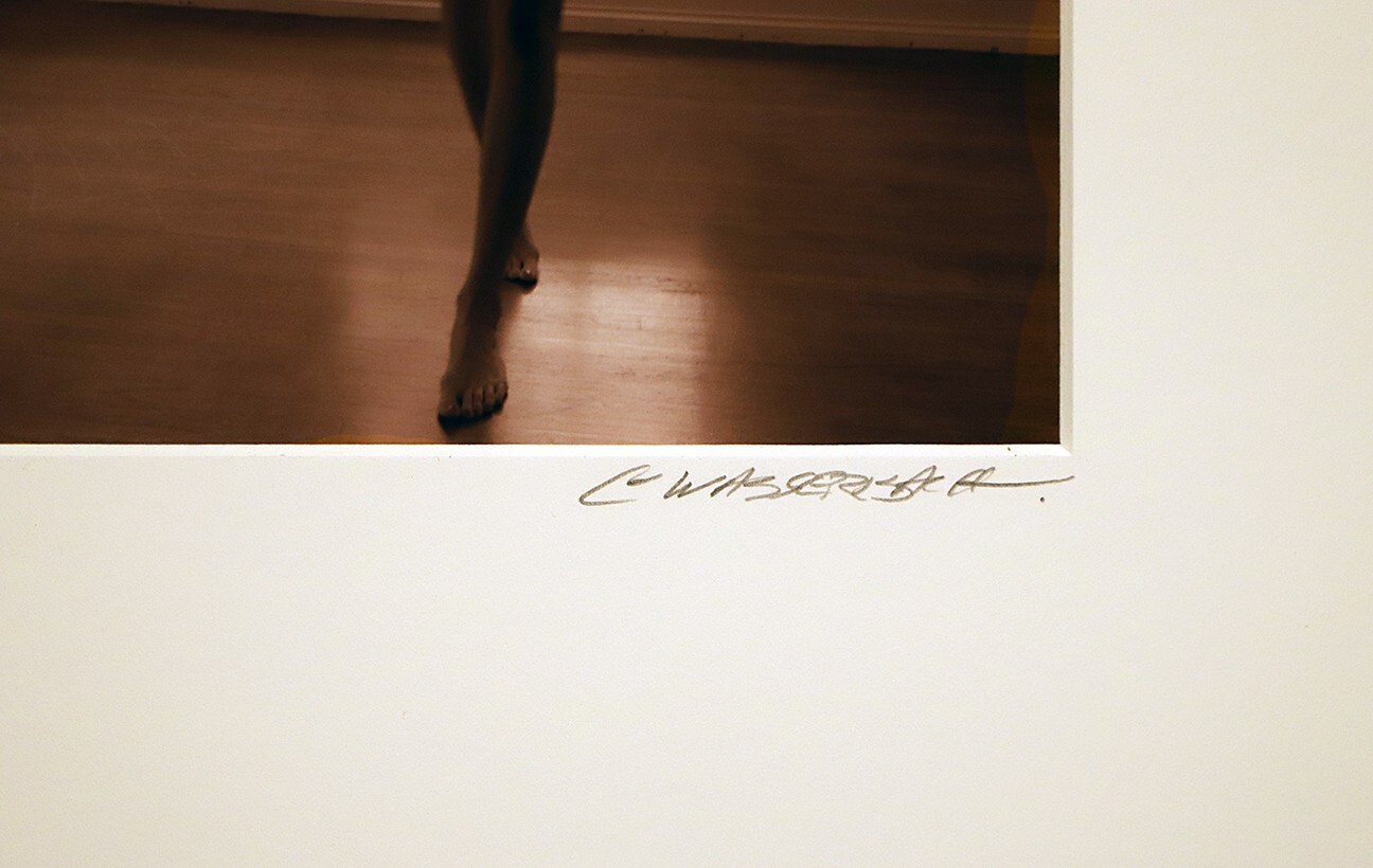 JACK WASSERBACH, Under the Curtain, Woman Original Signed Archival Pigment Photo