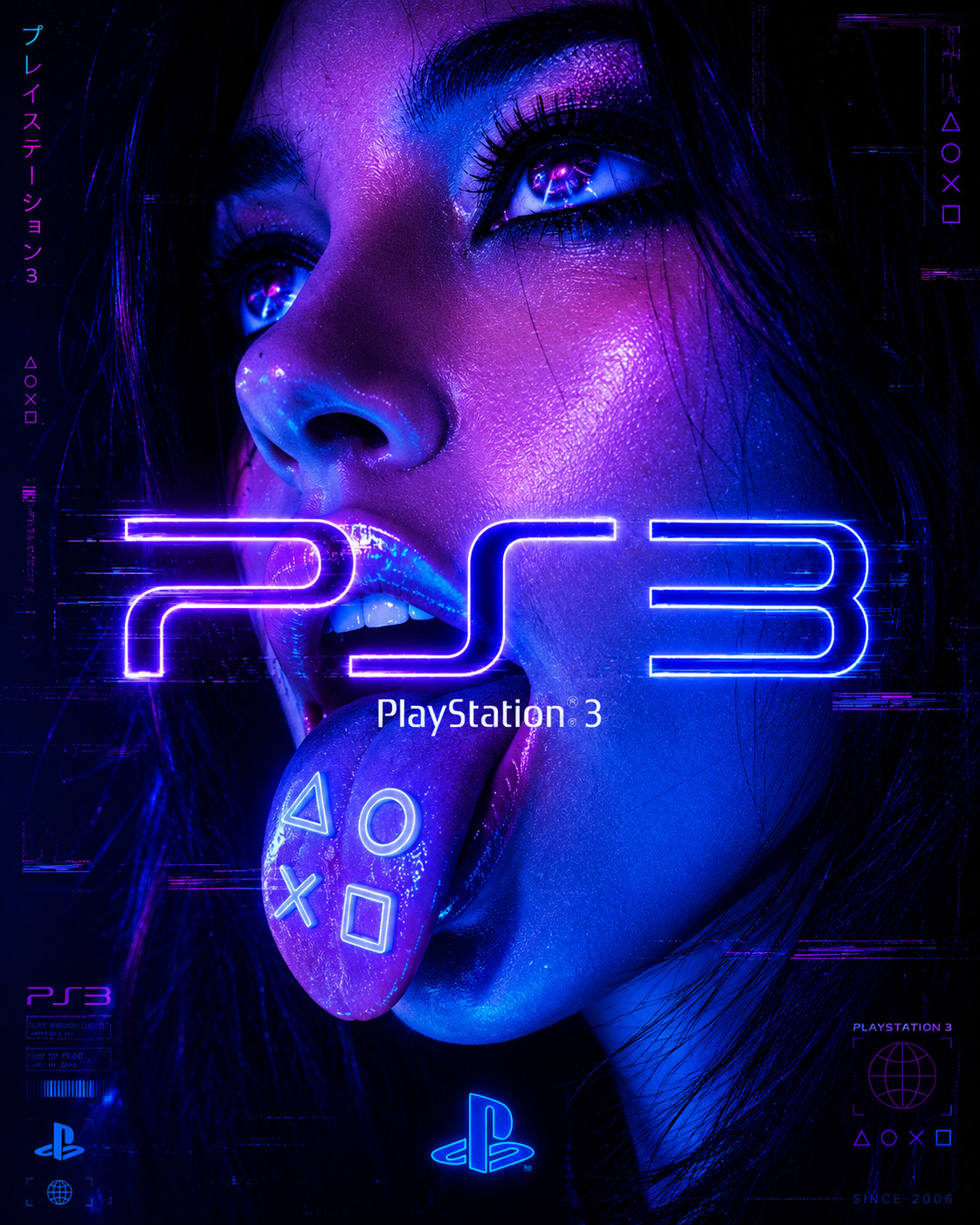 Digital PS2 PS3 PS4 PS5 Gamer Room Posters PNG Bundle Digital Download Wall Art