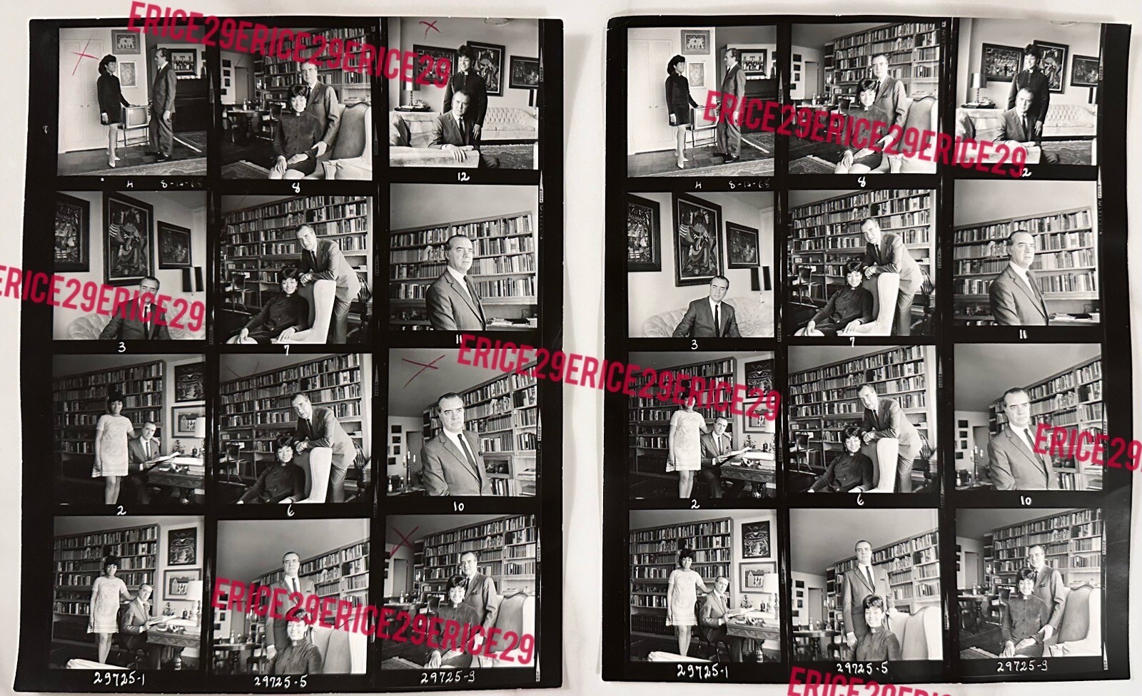 Oscar de Mejo Artist Contact Sheets By Photographer Raimondo Borea Studio Stamp