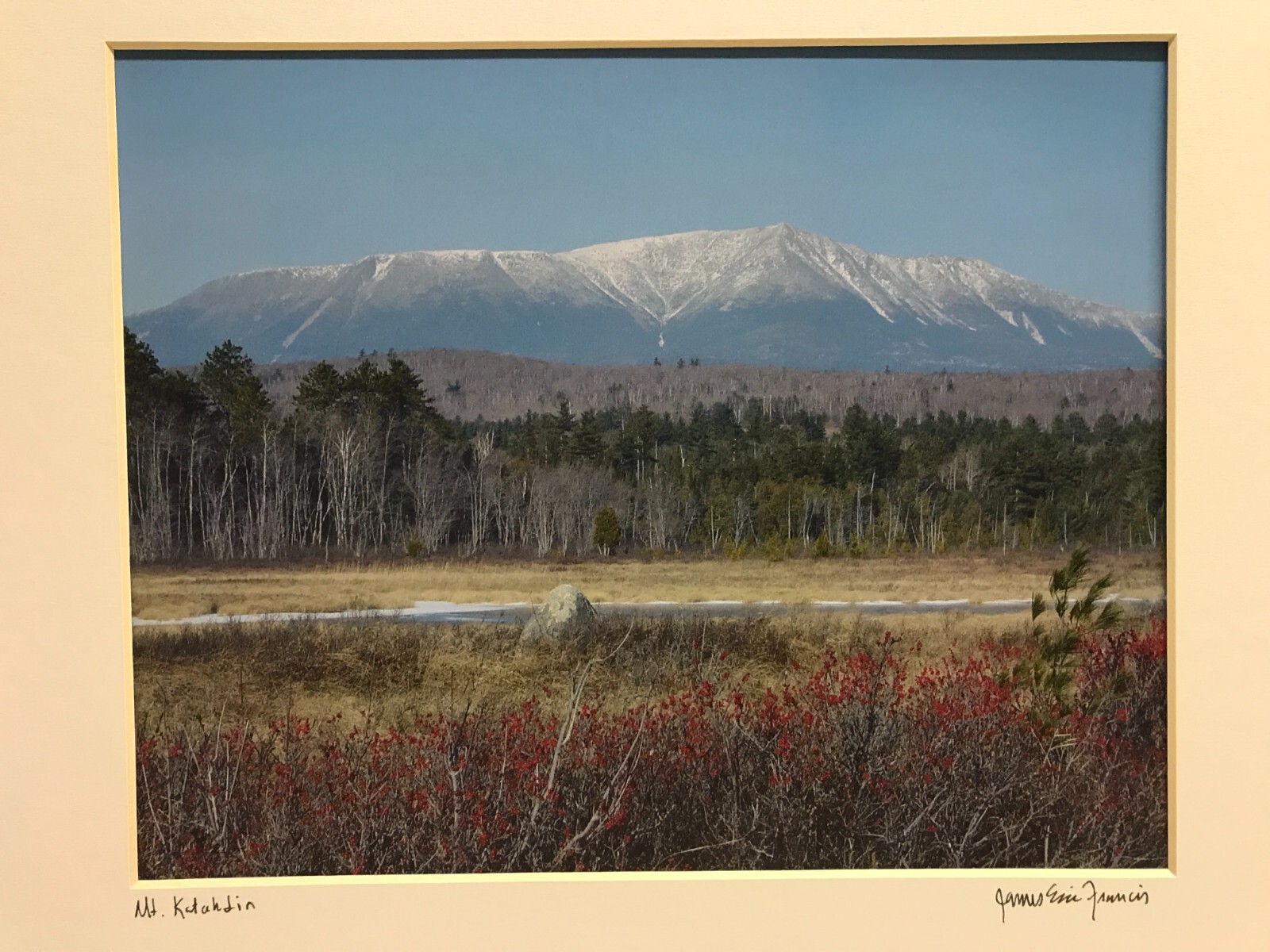 Mt Katahdin, Maine Real Photo – James Eric Francis – Penobscot Nation Native