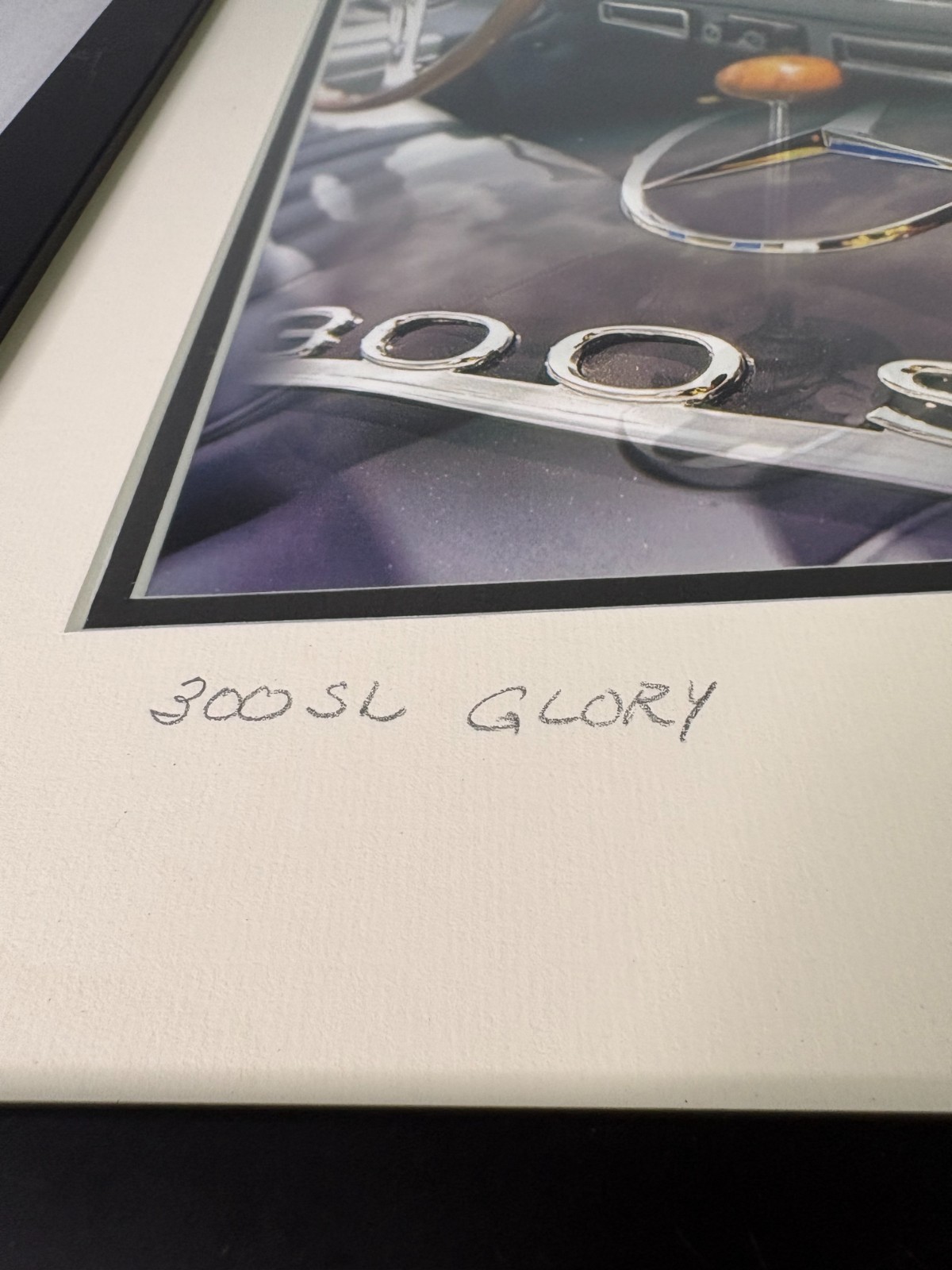 Framed Car Auto Fine Art Photographs Mercedes Jaguar Chevy Charles Abrams Signed