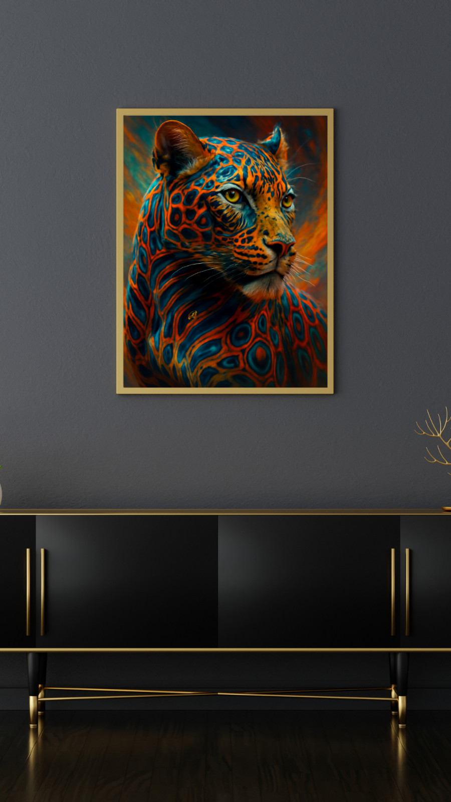 Digital Image Picture Photo Wallpaper Printable Poster Leopard Wall Art Decor AI