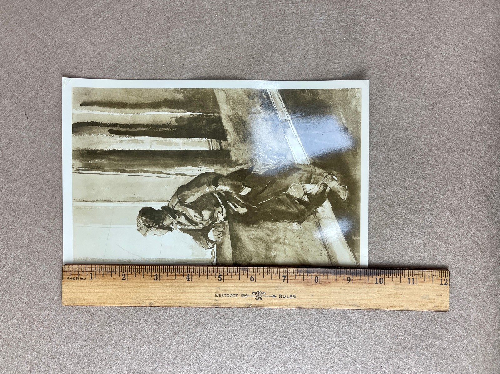 Lot of 3 Vintage Andrew Wyeth Watercolor Reference Photos | Macbeth Gallery | NY