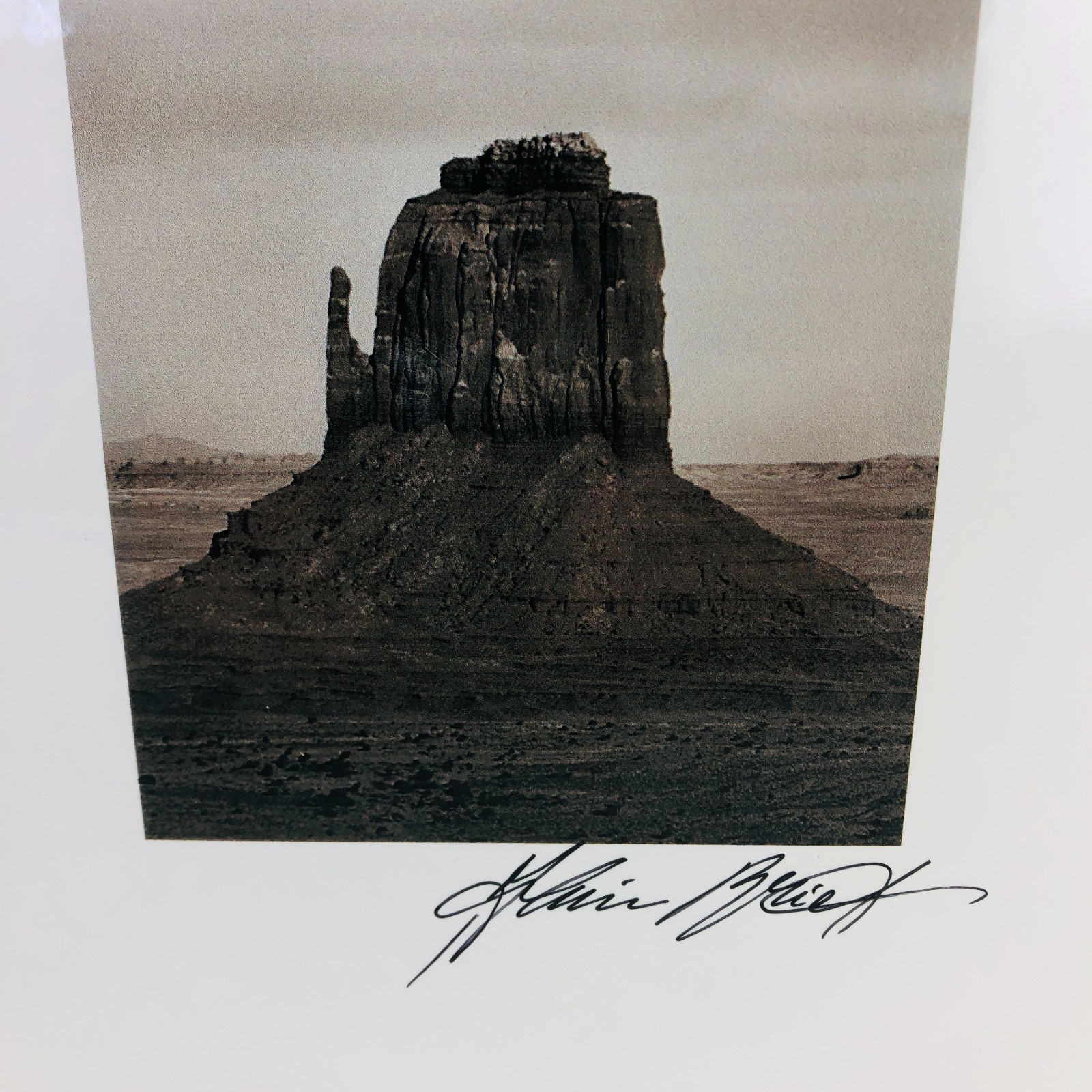 Art Photography Sepia MOONRISE PANORAMA Monument Valley Utah Alain Briot Signed