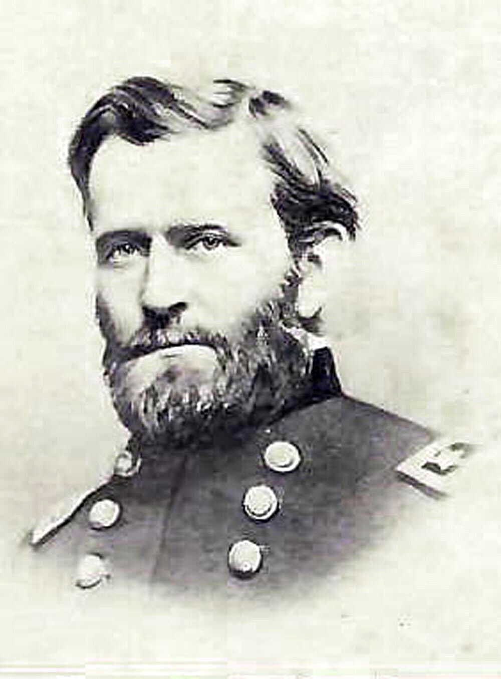 United States President Photo ULYSSES S GRANT ‘CDV as General’, 4″ x 2.5″