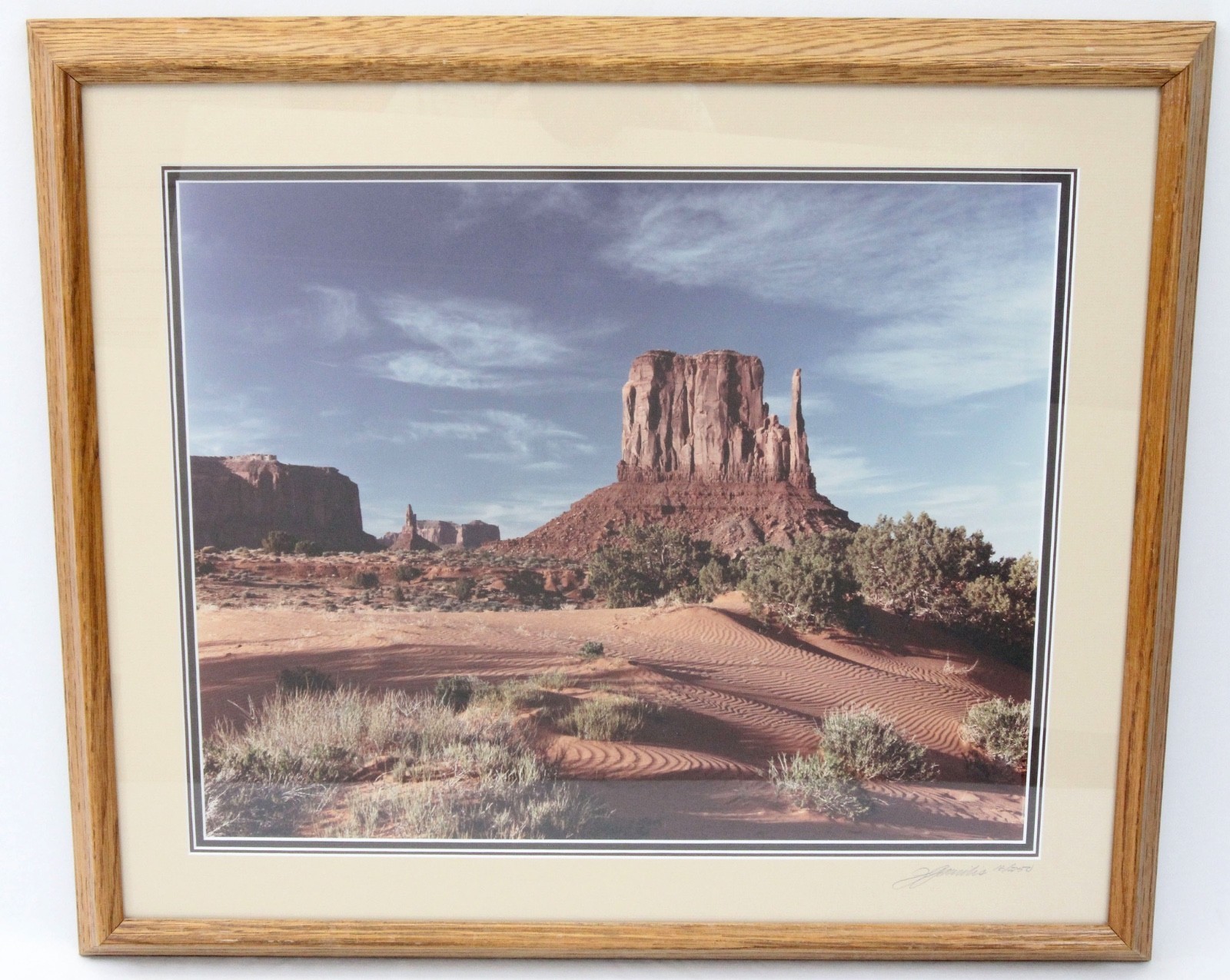 John Gavrilis 1988 Signed 16×20 Photograph 16/250 Monument Valley Arizona Framed