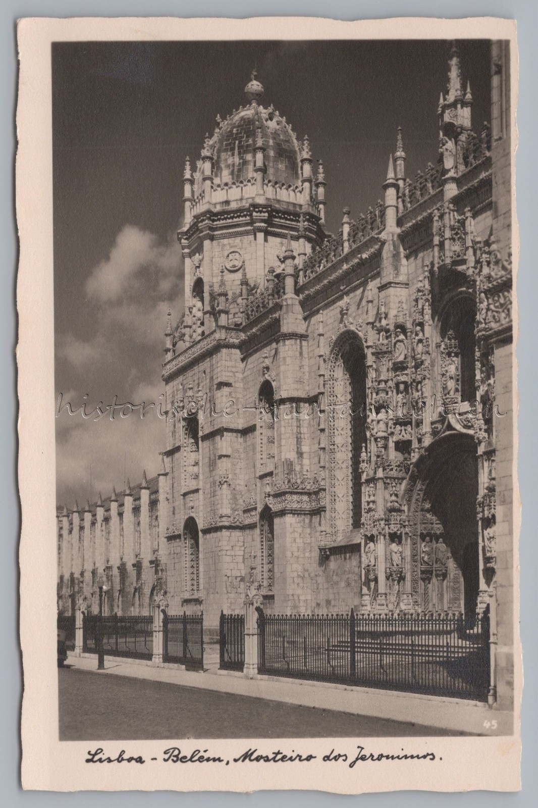 Lisbon Portugal – Mosteiro dos Jerónimos + – Old Photo Postcard