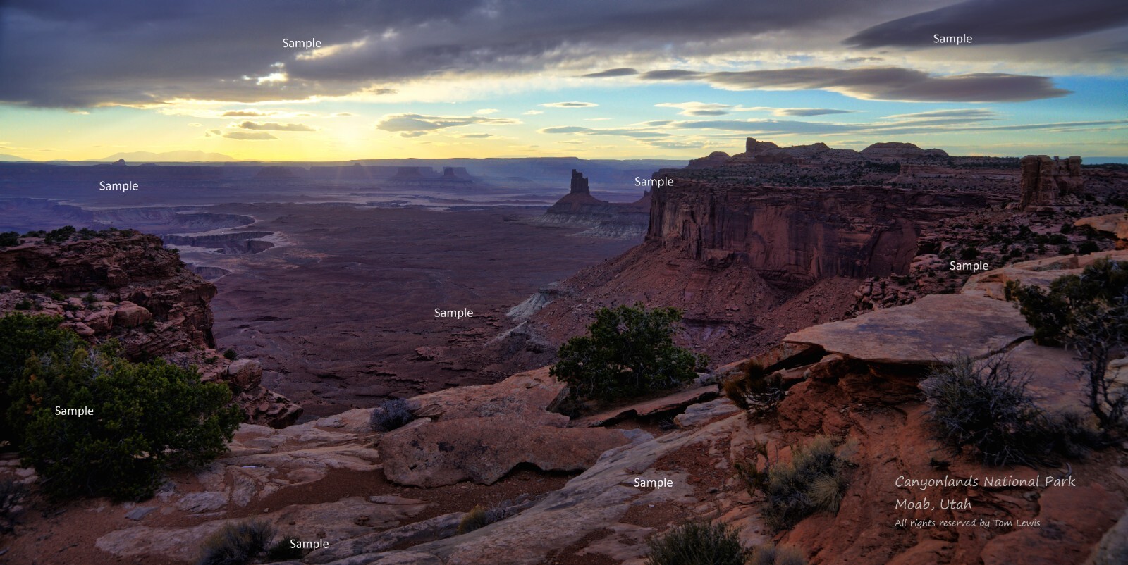 Canyonlands National Park Red Rock Sunset Moab Utah Photo Poster Print CP12