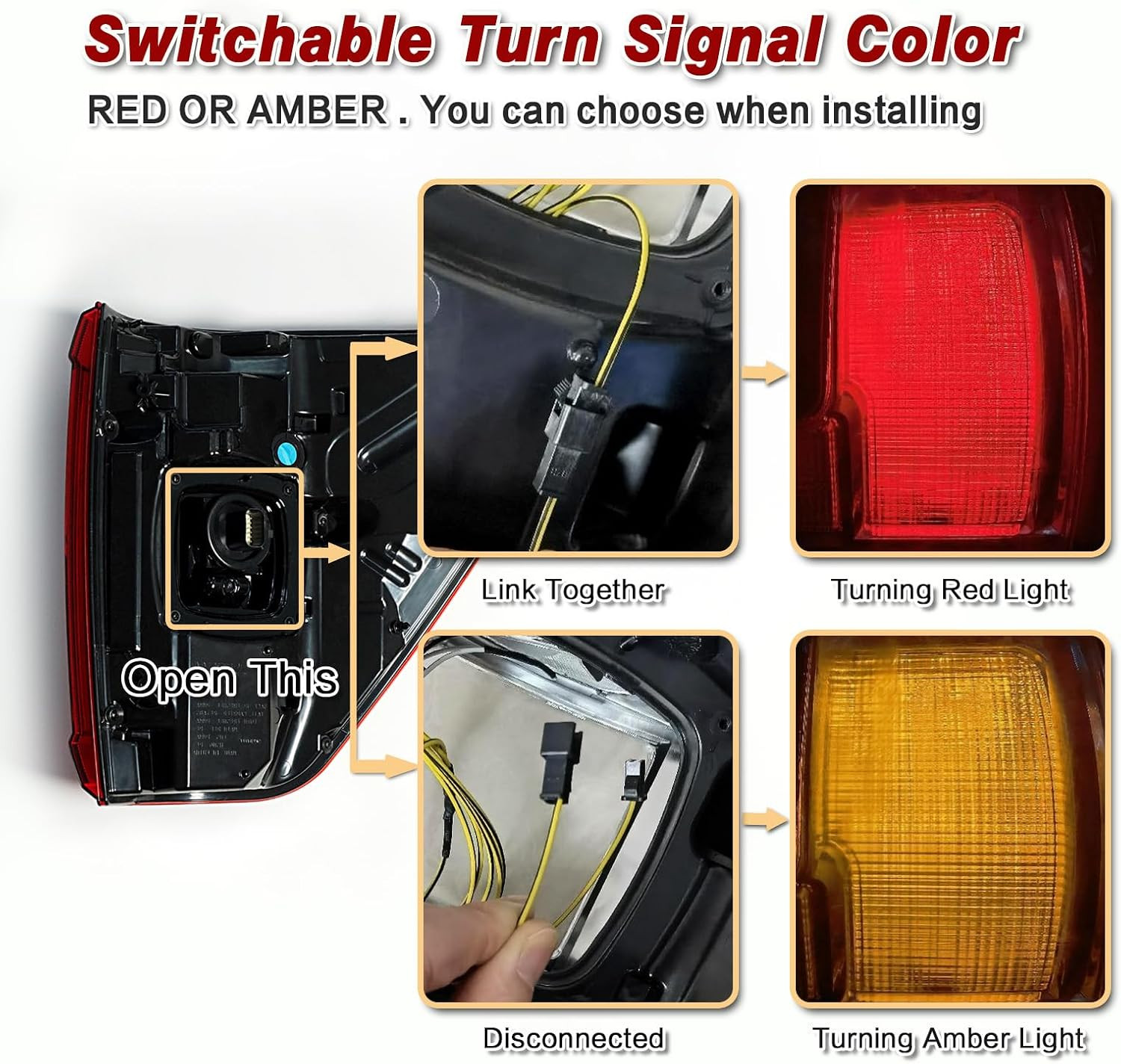 LED Tail Light Assembly Compatible with 2021 2022 2023 Ford F150 TREMOR/RAPTOR W