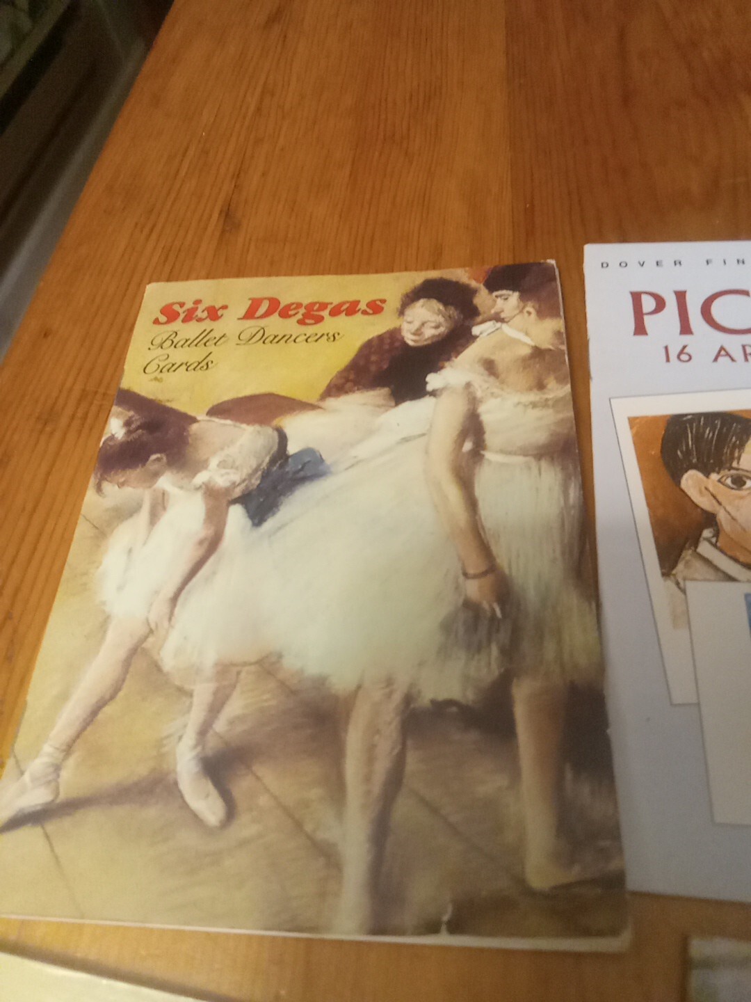 Lot Of 7 Art Postcard Booklets, Monet, Degas, Picasso, Dali,Cassatt..(42 Cards