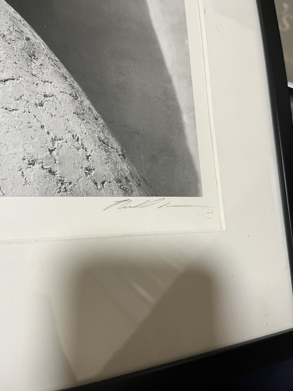Vintage Rancho De Taos New Mexico Large Framed Photography Art Signed