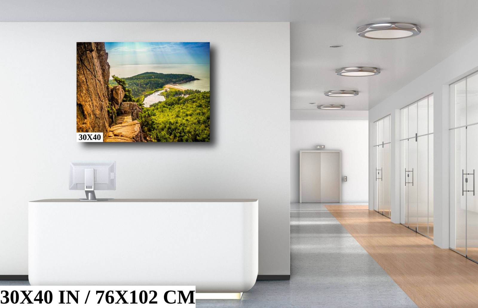 Trailblazing Adventure Beehive Trail Acadia National Park Photography Wall Art