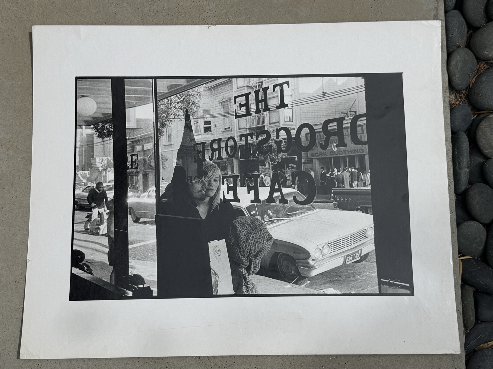 2 LARGE VINTAGE JIM MARSHALL PHOTOGRAPHS JOAN BAEZ DAVID HARRIS HAIGHT ASHBURY