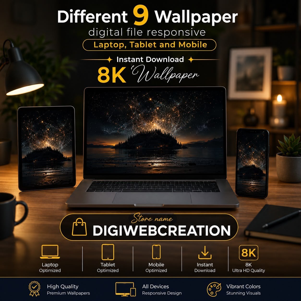 Digital Image Picture Photo Wallpaper Background Desktop AI Art Sample Product