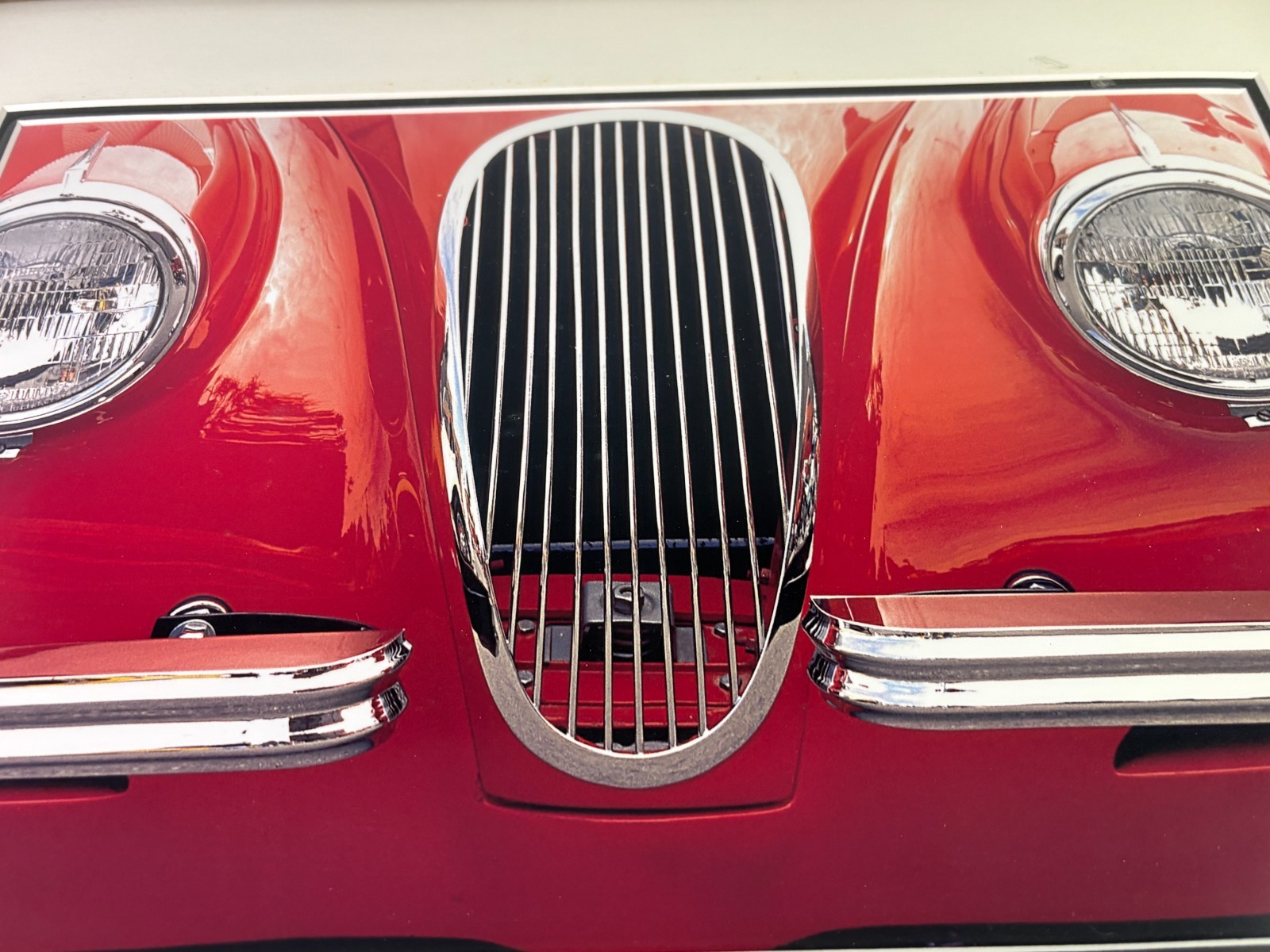 Framed Car Auto Fine Art Photographs Mercedes Jaguar Chevy Charles Abrams Signed