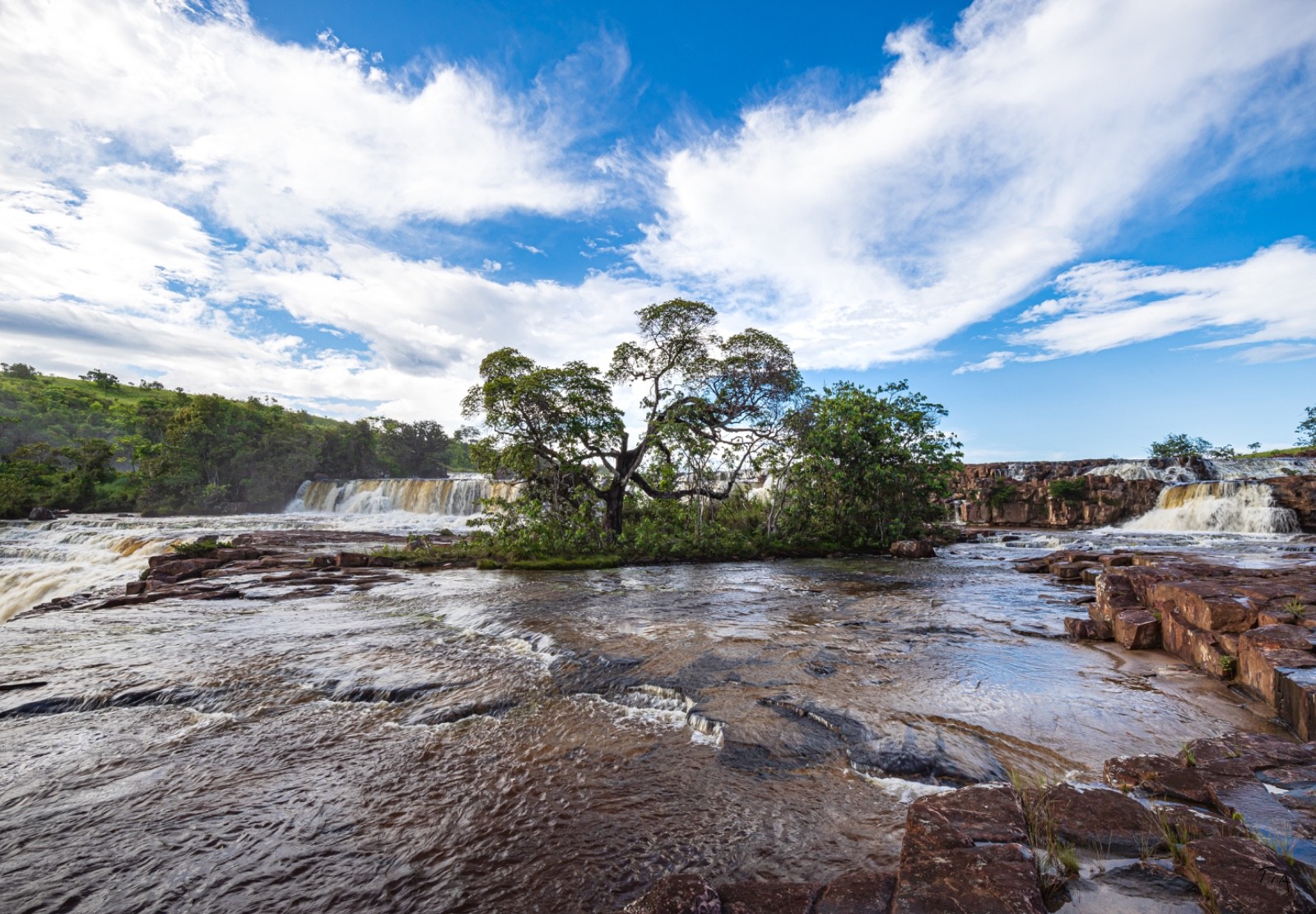 Orinduik Falls Photography Print In Guyana-Brazil, Pakaraima Mountains SA