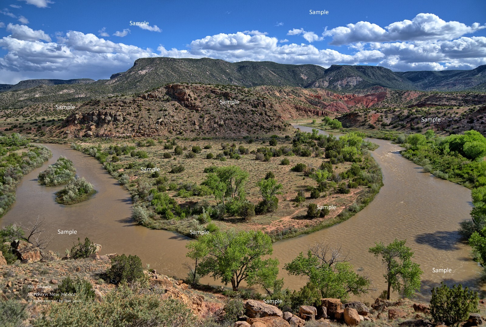 Rio Chama River #1 Northern New Mexico Red Rock Photo Poster Print NM04