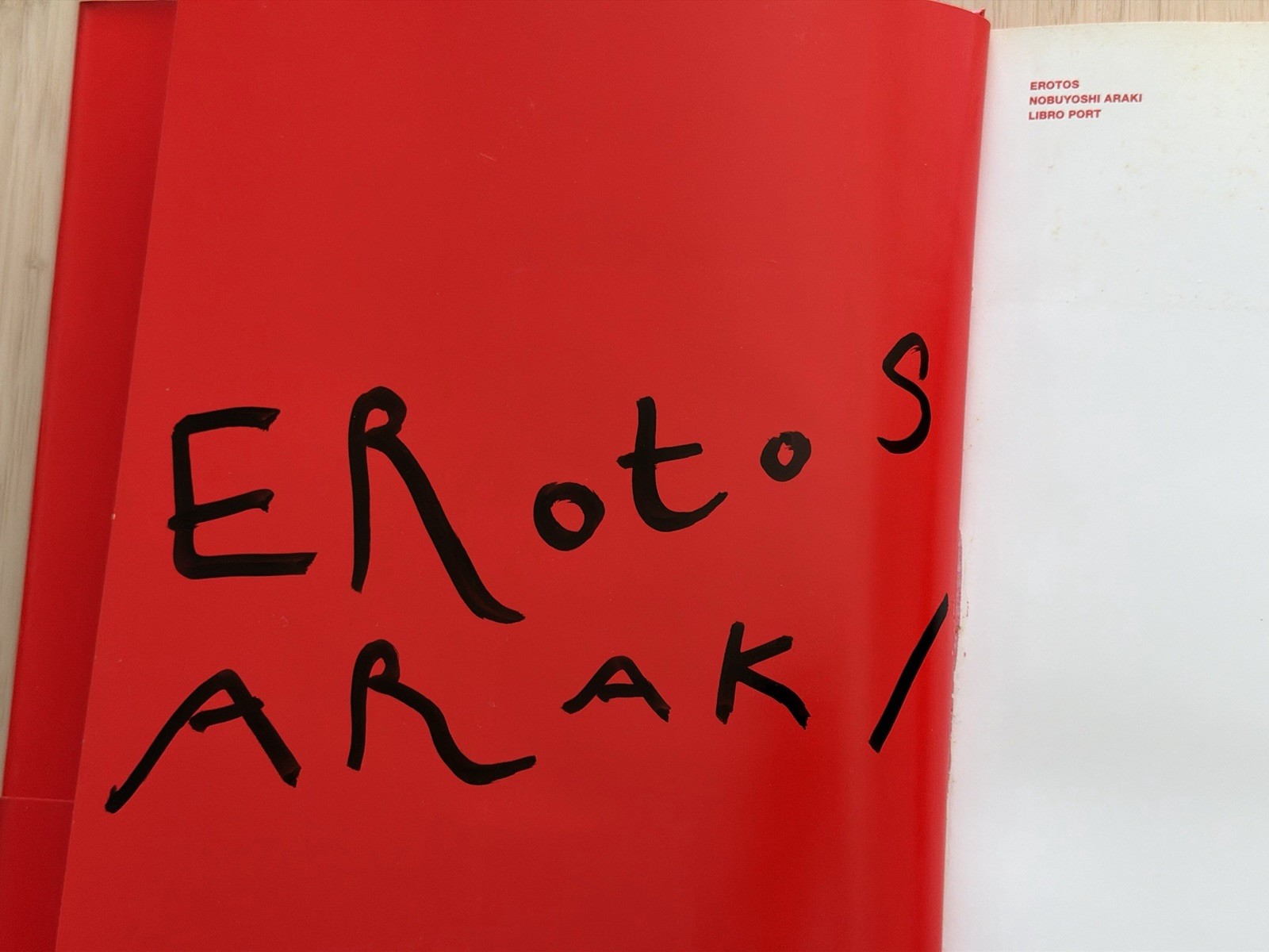 🎈SIGNED Nobuyoshi Araki – EROTOS, First Edition 1993, Japan, HC, LIBRO, SupRARE