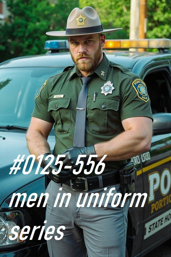 MALE PORTRAIT #0125-556 – men in uniform series – free shipping in usa