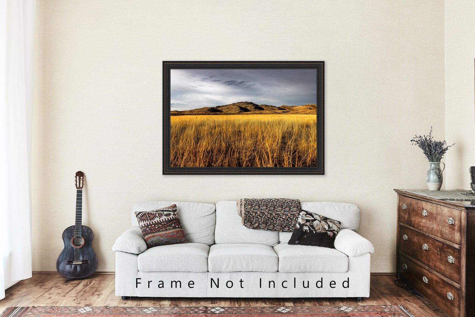 Wichita Mountains Photography Print: Oklahoma Wildlife Refuge Landscape Photo