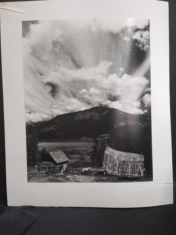 Robert Werling Signed Black & White Photograph “Thunderstorm – Canada” 24×20