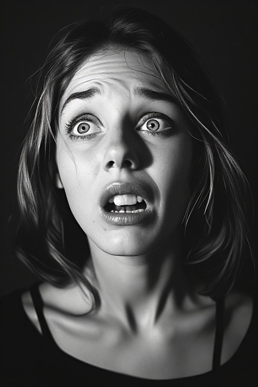 5 ~ 4X6 Glossy WOMEN Fine Art ‘SHOCKED ‘ Photo FANTASY Set ! 2013590116