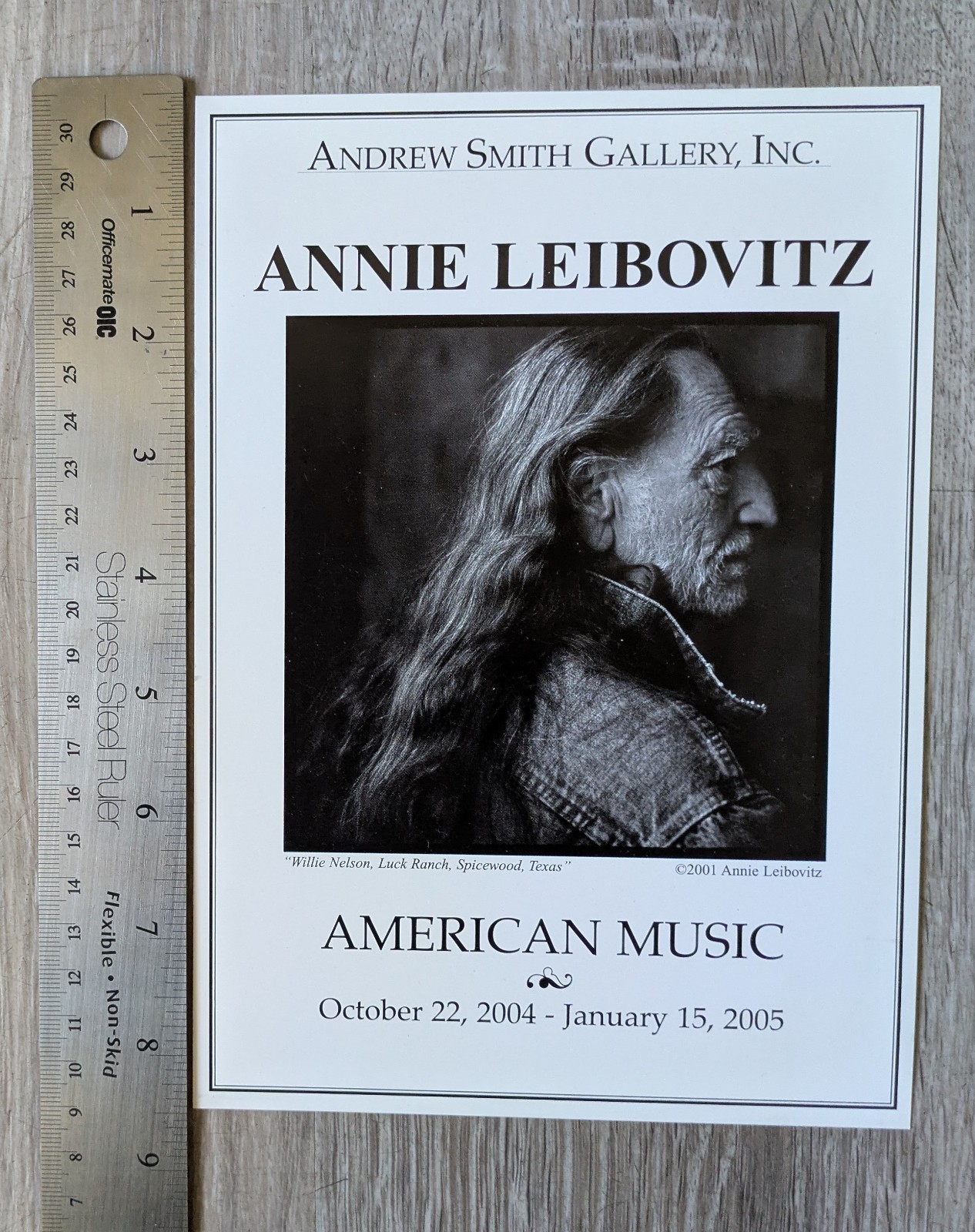 Annie Leibovitz 2001 Promotional Card For American Music at Andrew Smith Gallery