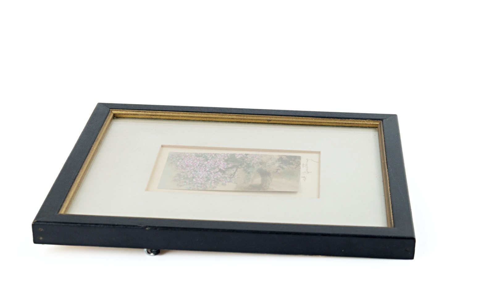 Antique Wallace Nutting Signed Print Hand Colored Photo New England Landscape