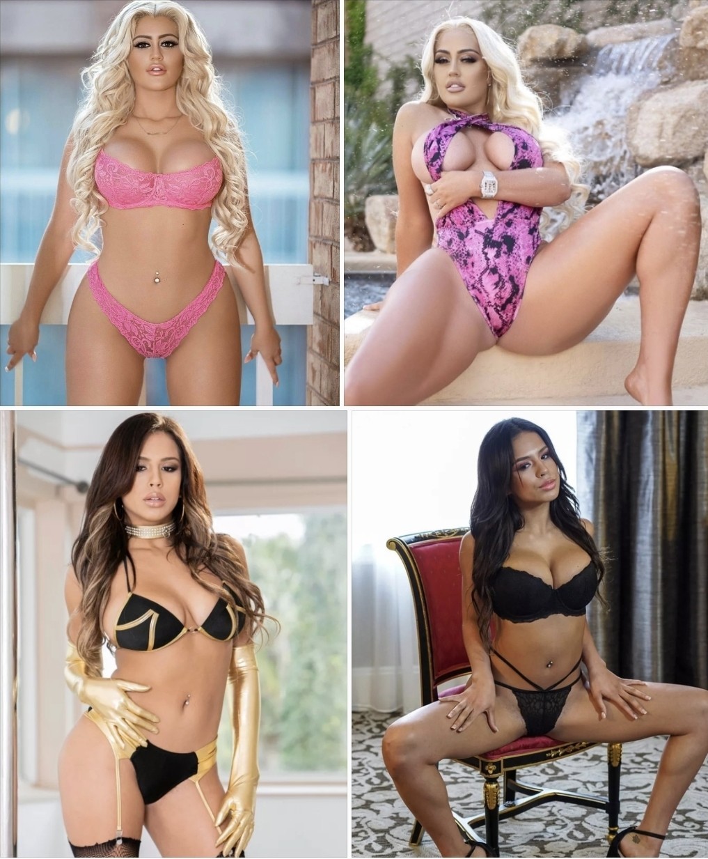Mixed Beautiful Model 8×10 Glossy Photo Lot of 40