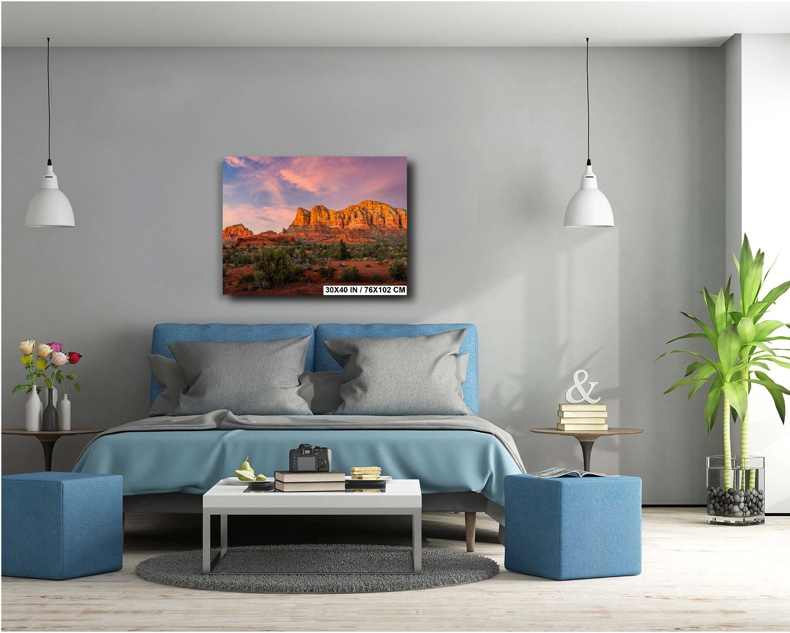 Sedona Arizona Red Rock Crossing Photography Wall Art Home Decor