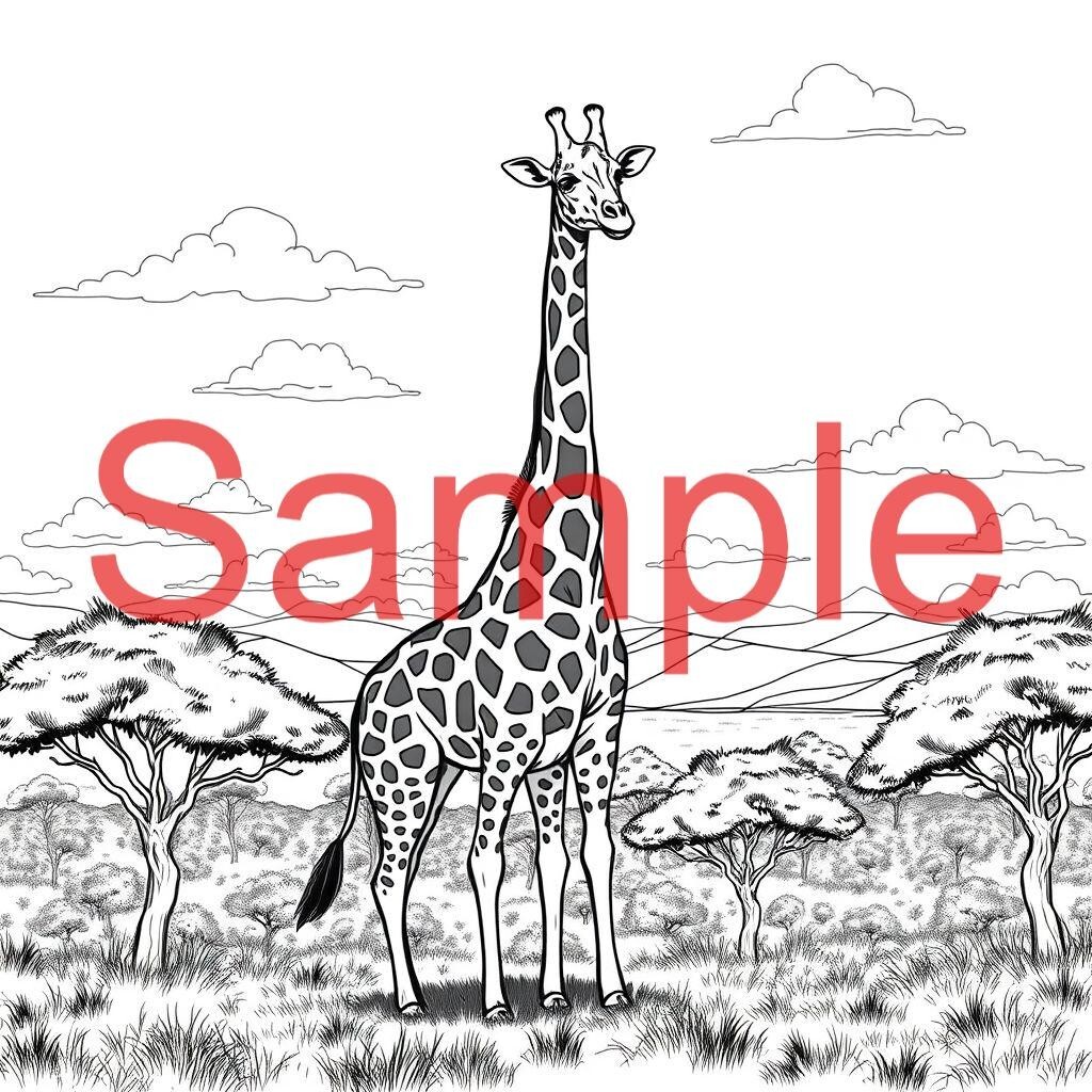 Coloring Book for Kids – Fun Safari & Forest Animals | 10 Adorable Scenes