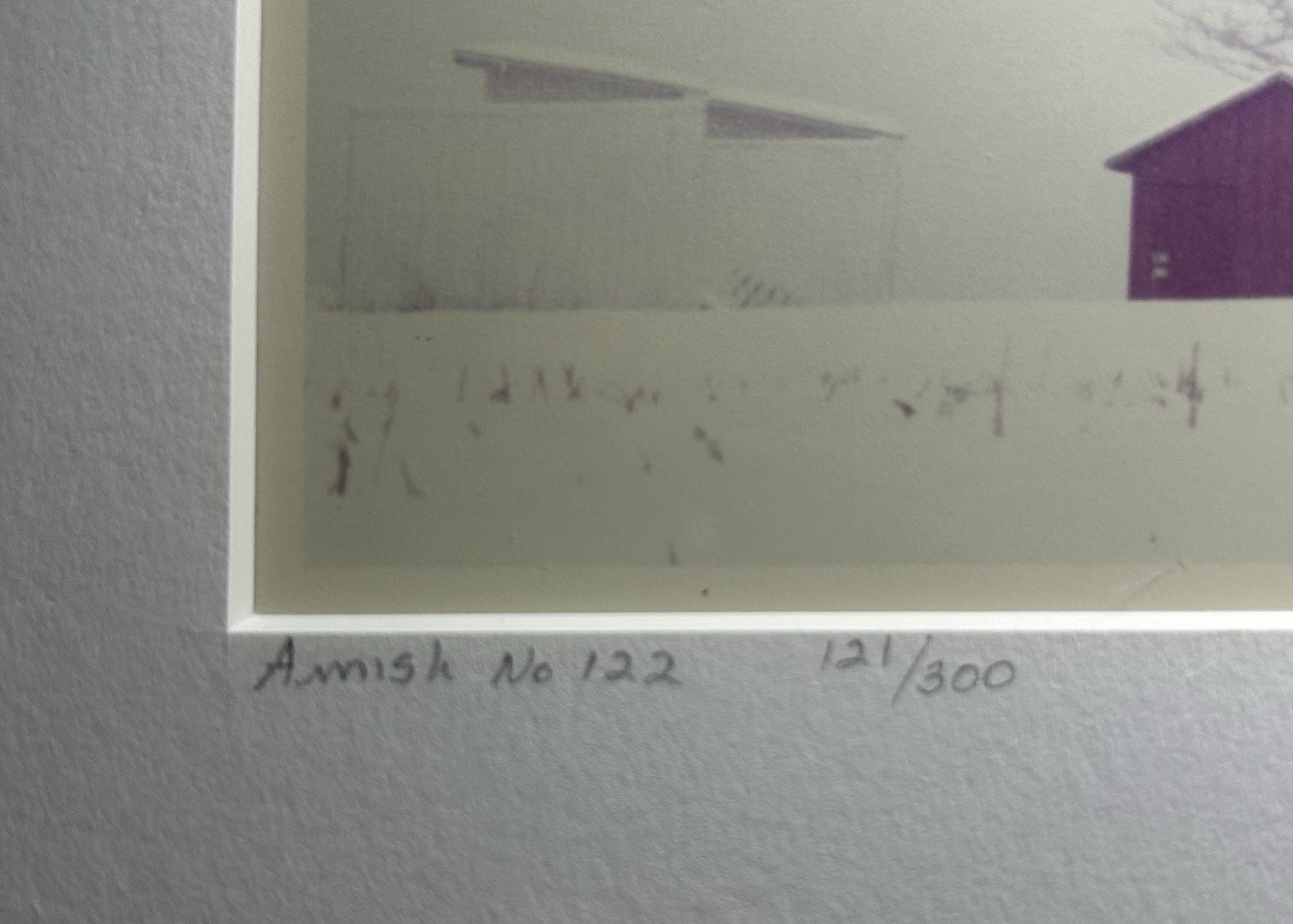 BILL COLEMAN Amish Print # 122 Signed & Numbered 121/300 24″ x 10 1/2″