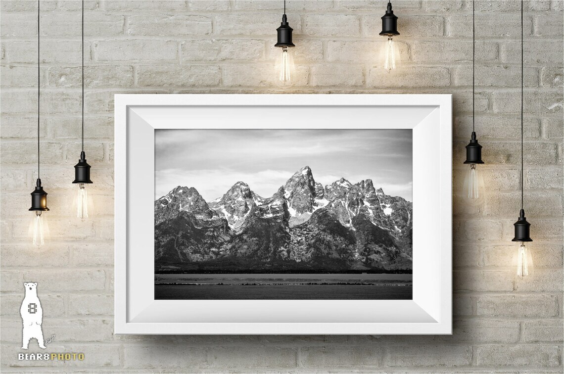 Grand Teton National Park, Black and White Landscape Photography Fine Art Prints