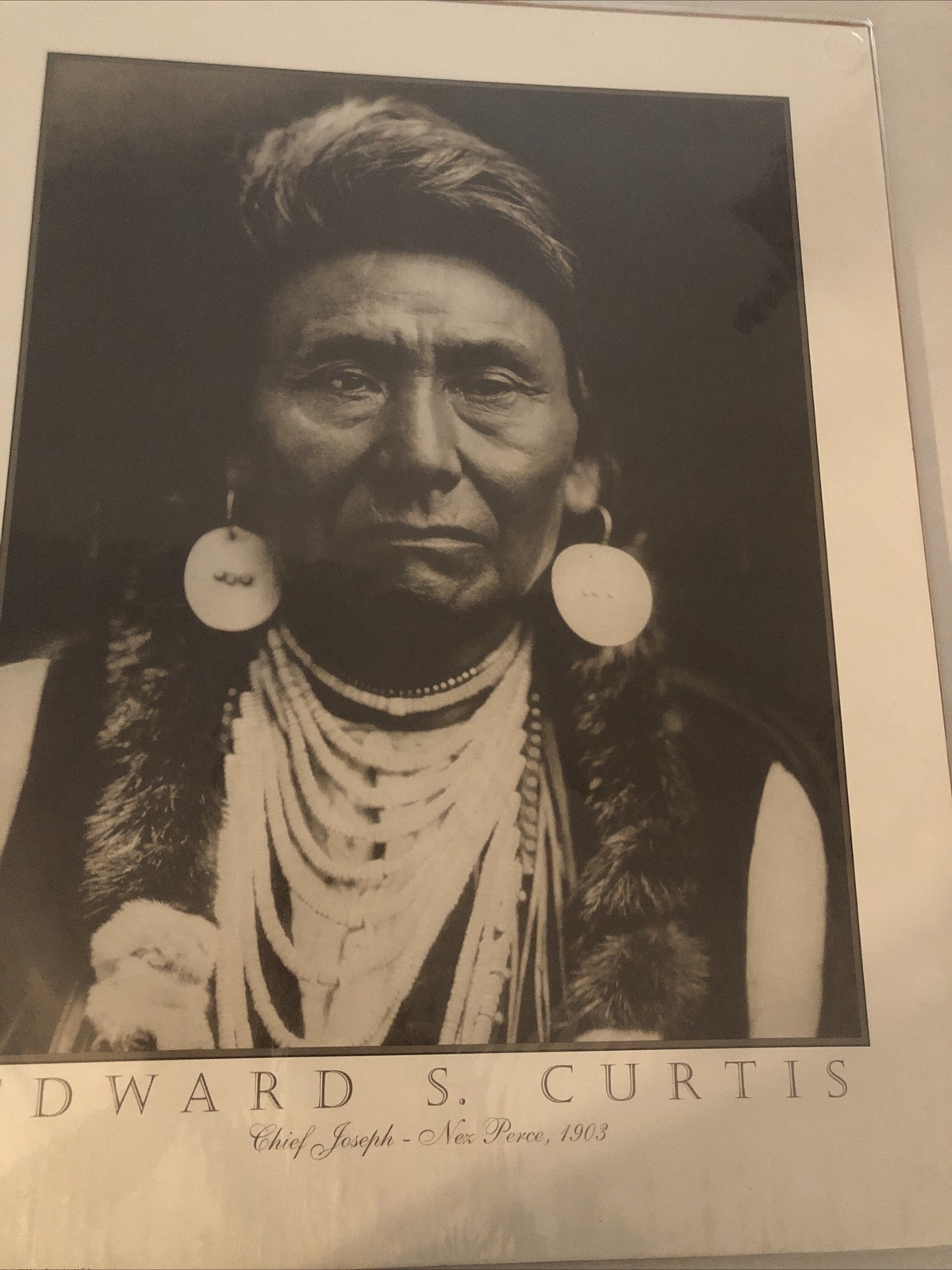 Edward Curtis American Indian Chief Joseph Nez Perce , 1903 Art Photo 16X20