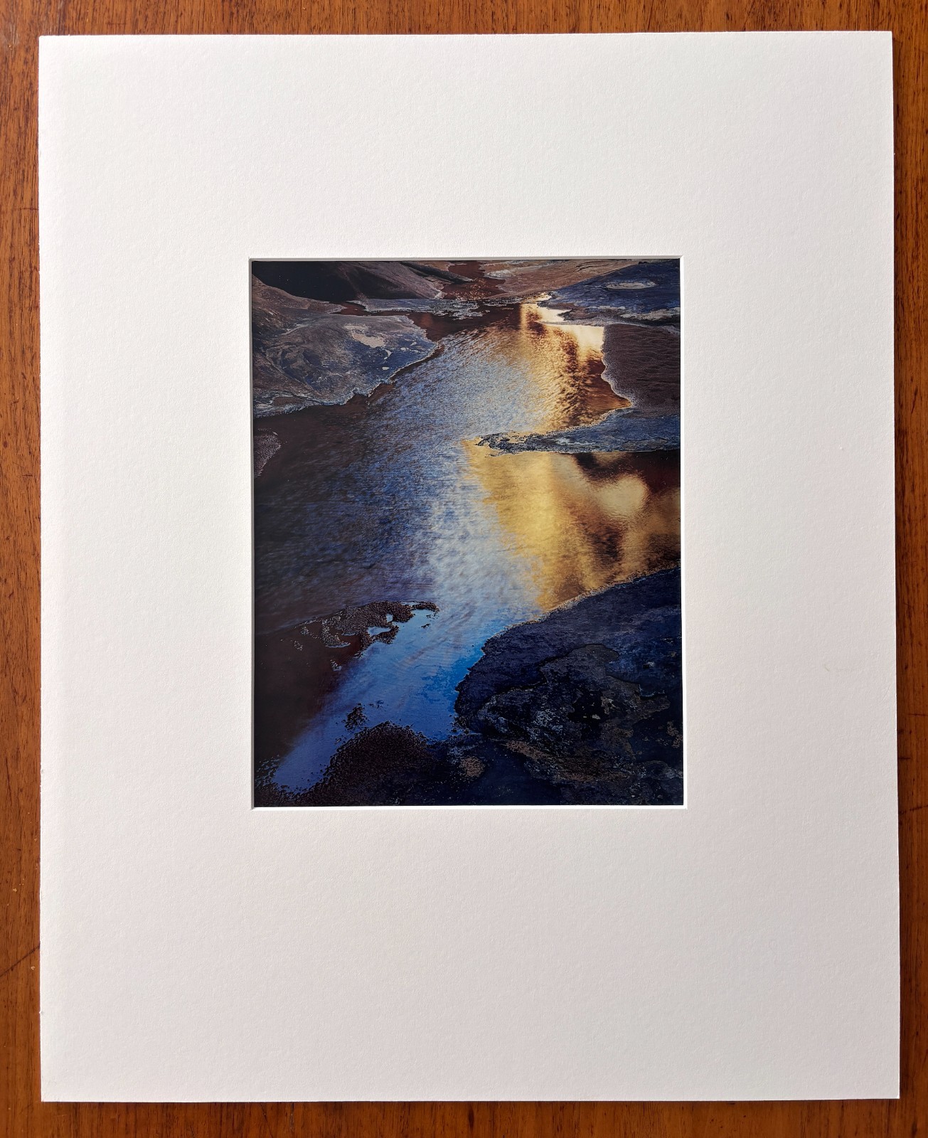 ELIOT PORTER “River edge at sunset, below Piute Rapids” (1962) Signed C-Print