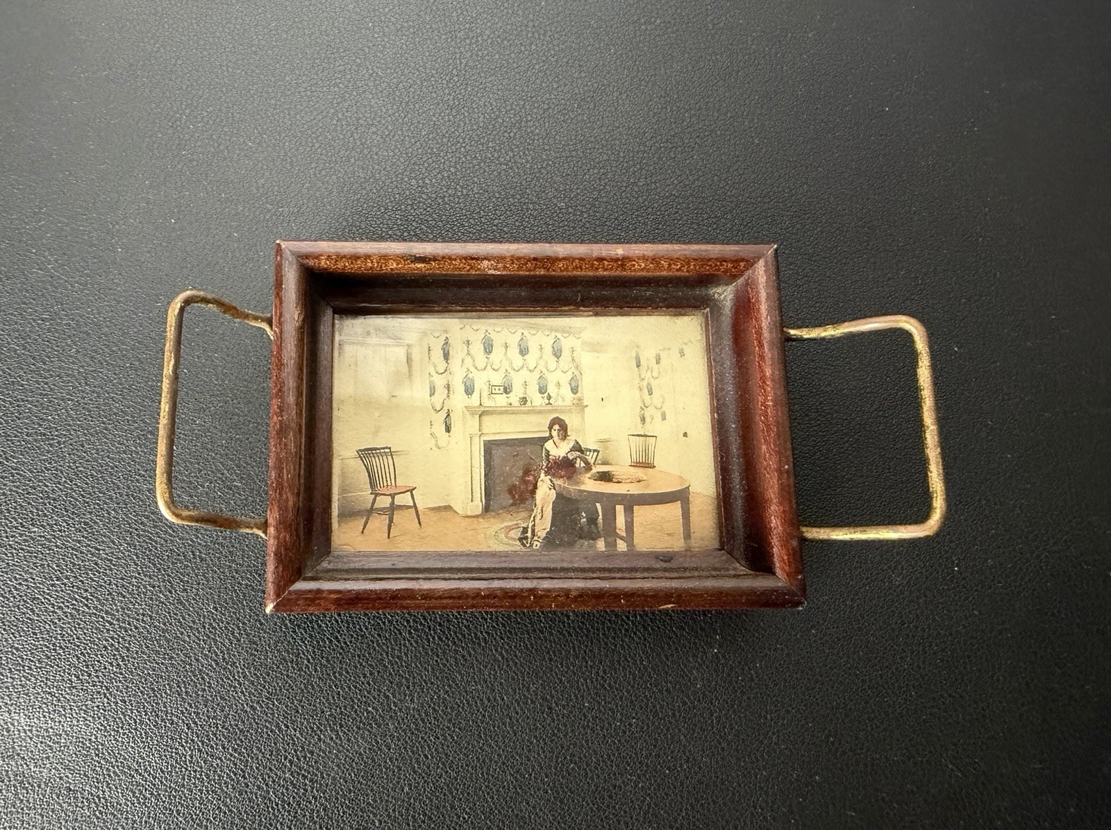 Antique Early 20th Century Fred Thompson Oddities Hand Mini Tray Portland ME