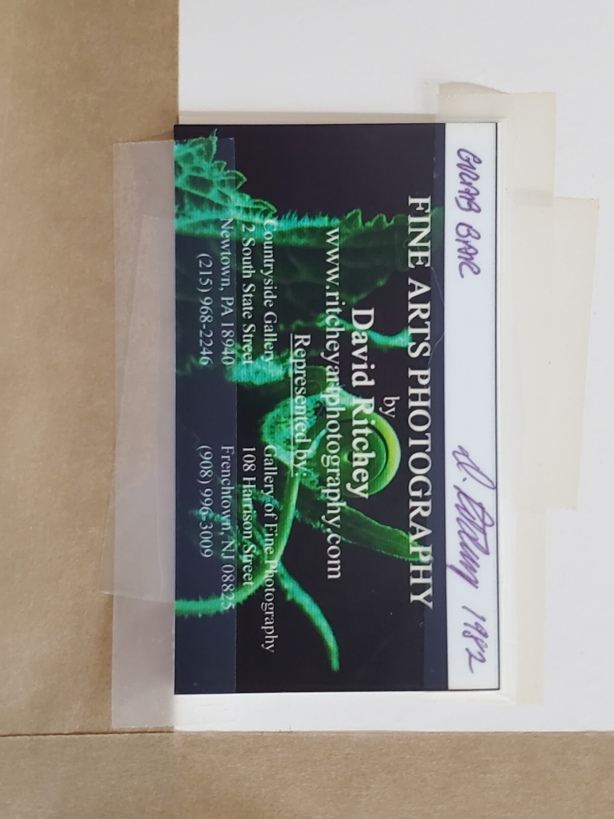 Photographic Art Work by David Ritchey. Signed and dated. Title: “grab bar”